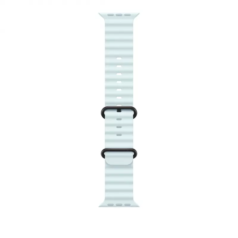Apple correa Ocean 49mm azul hielo – acabado titanio negro