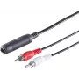 Cable de audio ShiverPeaks 3 polos 6,3 mm a RCA (cinch) 0,2 m, modelo 30521
