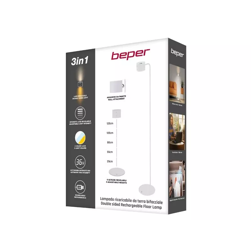 Hervidor Beper P201UTP305 – 1,7 L, 2200 W, hervidor de acero inoxidable