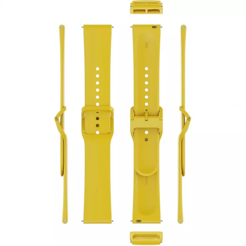 Correa de reloj Xiaomi BHR9470GL TPU de repuesto, amarillo limón, ajustable 135–205 mm
