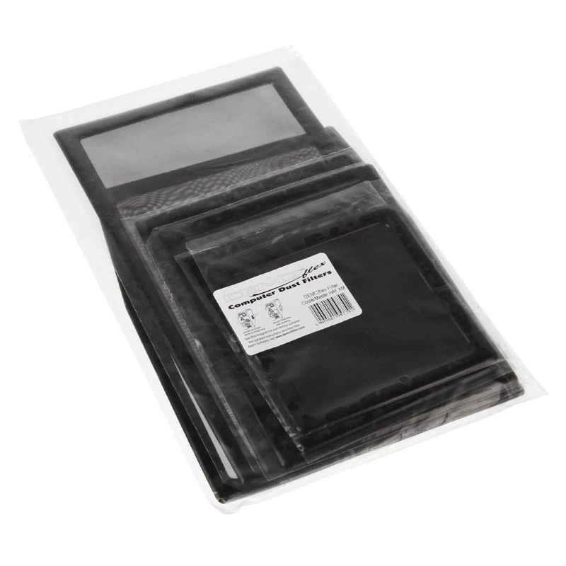Set de filtros antipolvo Demciflex para Cooler Master HAF XM - negro/negro