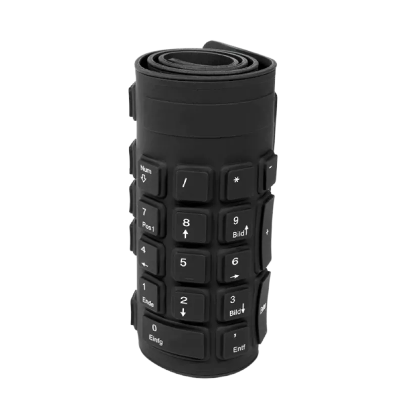 Teclado LogiLink ID0019A universal USB QWERTZ alemán negro
