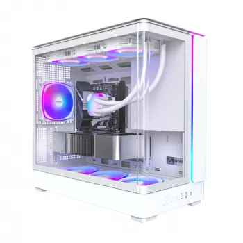 Caja para PC Montech KING 15 PRO blanca — Micro ATX / Mini-ITX, Midi Tower