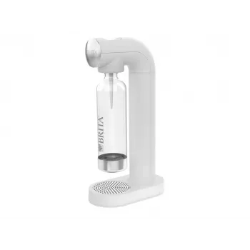 BRITA sodaONE carbonatador de agua con botella PET de 1 L y cilindro de CO2, hasta 60 L por cilindro, blanco
