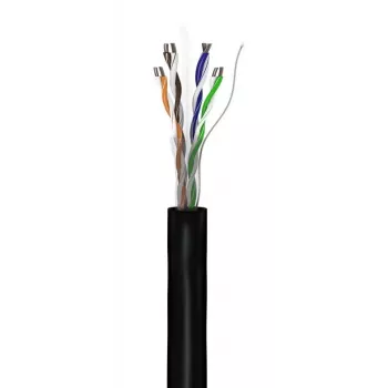 Cable de red Goobay CAT 6 U/UTP 100 m negro