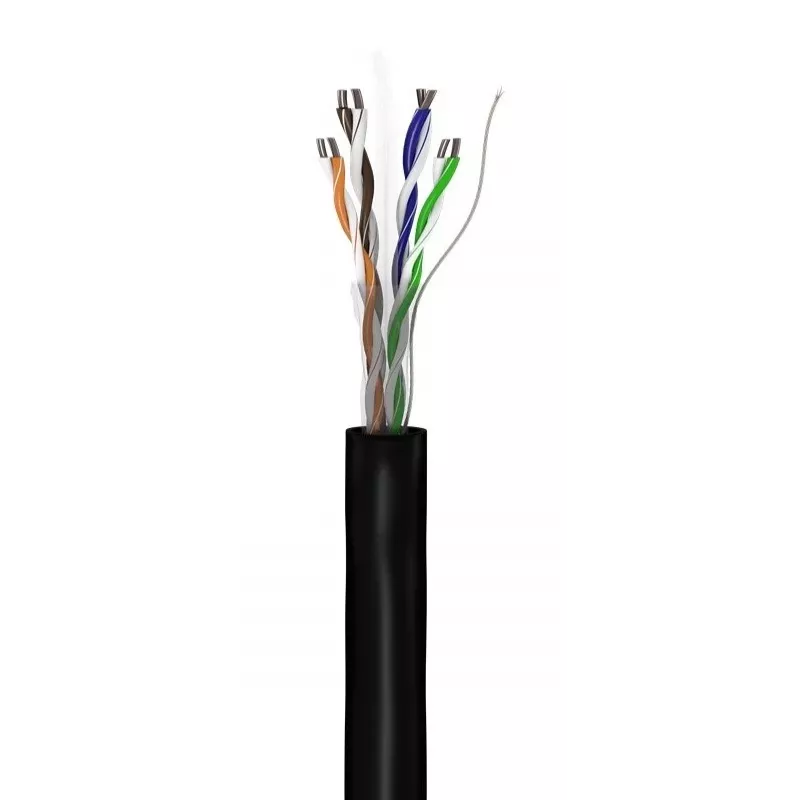 Cable de red Goobay CAT 6 U/UTP 100 m negro