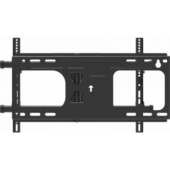 Vision VFM-WA6X4/3 - Kit de montaje (placa de pared, brazo de pared) - para pantalla plana (brazo de doble articulación) - acero laminado en frío - Negro - Tamaño de pantalla: 106,7-177,8 cm (42-70