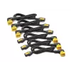 Juego de cables de alimentación APC (6 uds.), bloqueables, C13 a C14 (ángulo de 90°), 1,2 m
