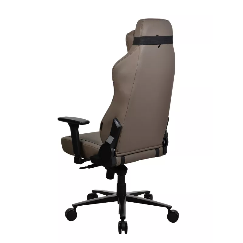 Silla gaming Arozzi Vernazza SoftPU Marrón — diseño ergonómico, revestimiento SoftPU