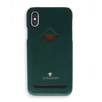 Funda para móvil VixFox para Samsung S9 — compartimento para tarjetas, verde bosque