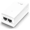 TP-Link adaptador PoE pasivo de 24V, Gigabit Ethernet, 10,100,1000 Mbit/s, 10/100/1000, Cat3, Cat4, Cat5, Cat5e, Cat6, blanco, 100 m