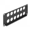 Accesorio para patch panel DeLOCK 88054 montaje en rack 2U negro