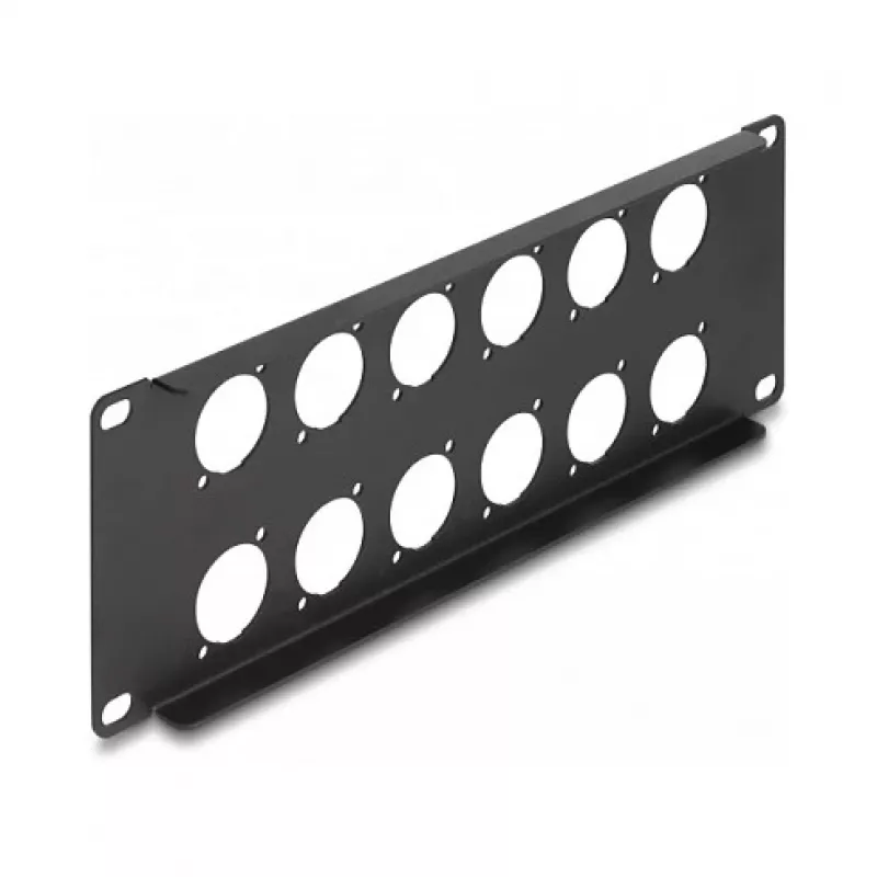 Accesorio para patch panel DeLOCK 88054 montaje en rack 2U negro