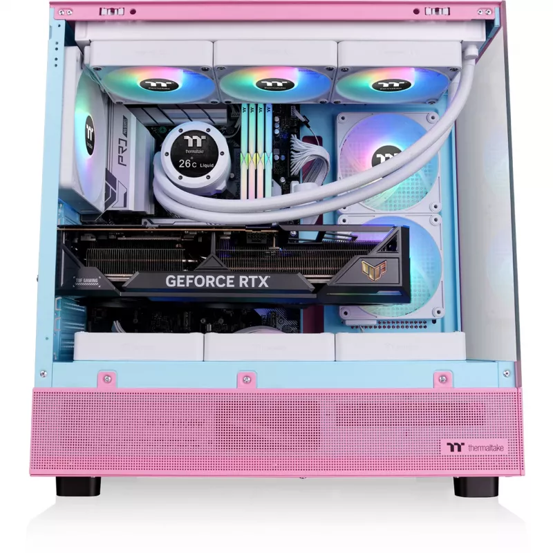 Thermaltake View 270 Plus TG ARGB Bubble Pink - Caja - ATX - Midi/Mini Tower - ATX