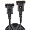 Lindy Cable Micro HDMI 18G híbrido de fibra óptica de 10 m con conectores HDMI y DVI desmontables