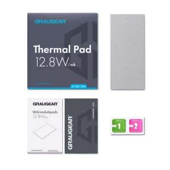 Graugear Almohadilla térmica para CPU o memoria RAM, 100 x 45 x 1 mm