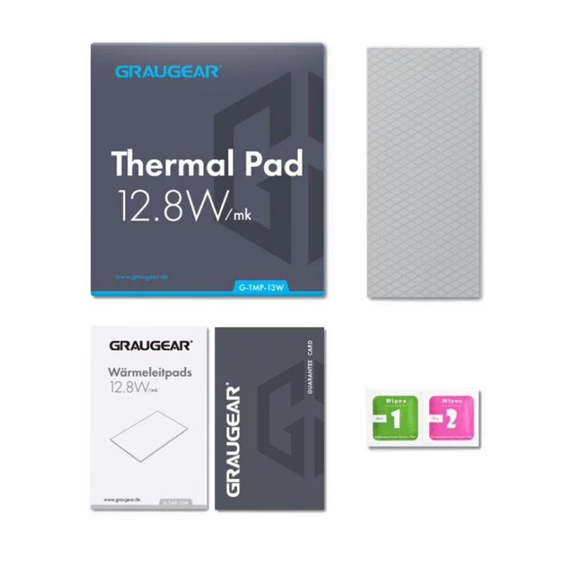Graugear Almohadilla térmica para CPU o memoria RAM, 100 x 45 x 1 mm