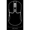 Ratón gaming Keychron M3 para diestros RF inalámbrico + Bluetooth óptico 26000 DPI blanco