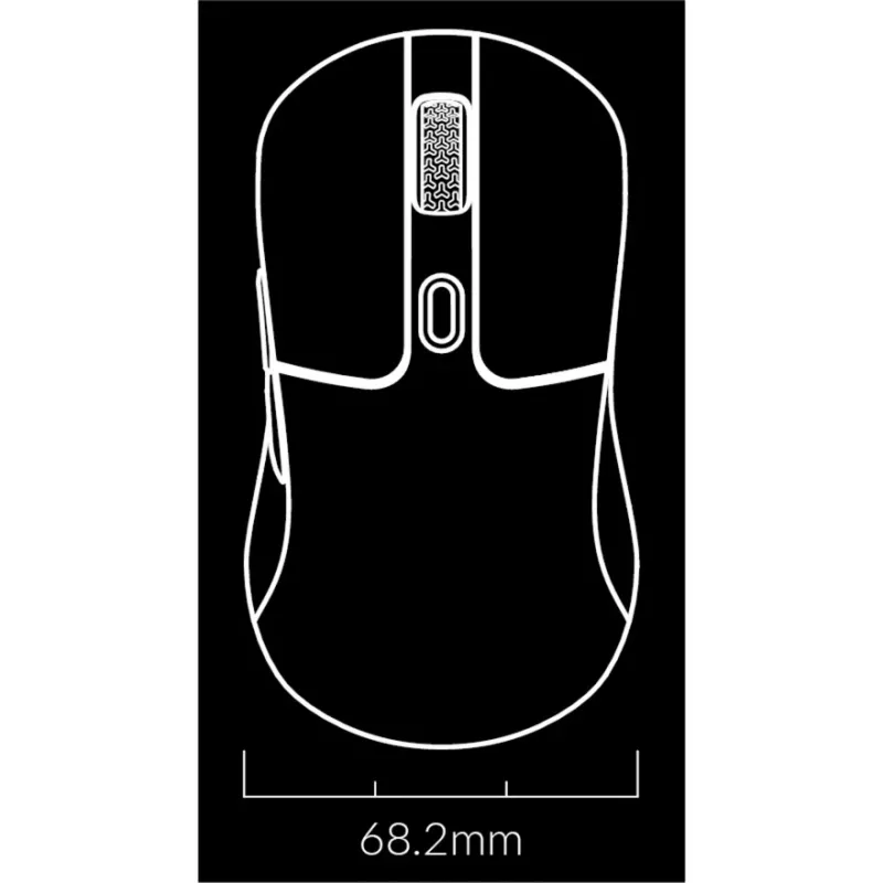 Ratón gaming Keychron M3 para diestros RF inalámbrico + Bluetooth óptico 26000 DPI blanco