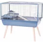 Jaula ZOLUX Neolife 80 azul para mascotas pequeñas 80×50×50 cm – metal/plástico, separación entre barrotes 9 mm