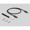 Carcasa SSD DeLOCK 42003 carcasa externa para SSD M.2 SATA con USB Type-C