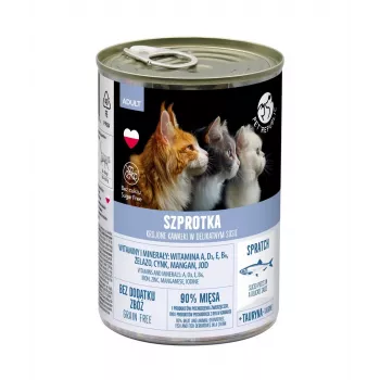Comida húmeda para gatos PetRepublic trozos en salsa con espadín, 400 g