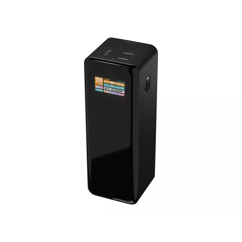 Batería externa BLOW AIR99.9 27000mAh PD 140W LCD — 2× USB‑C, 1× USB‑A, 27000 mAh, 140 W total