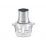 Beper P102ROB001 picadora de alimentos, recipiente de vidrio de 1,5 l, 500 W, 2 velocidades, 4 cuchillas de acero inoxidable, acero inoxidable / negro