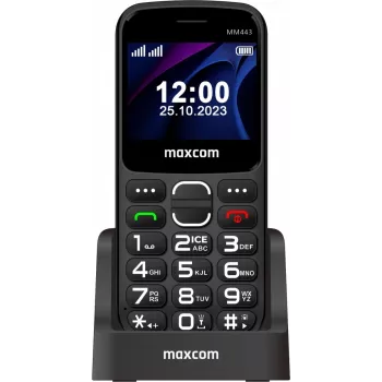 Maxcom Comfort MM443 S Nabjacou Stanicou ierna/negro