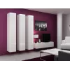 Conjunto de armarios de salón Cama VIGO 14 blanco/blanco brillante