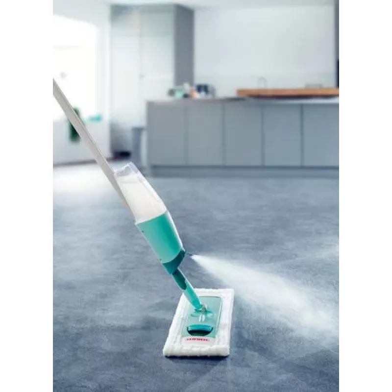 Fregona Leifheit Easy Spray XL microfibra seco y húmedo microfibra verde, blanco