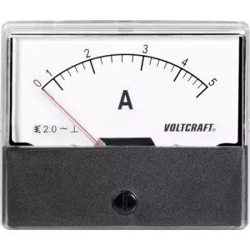Instrumento de panel Voltcraft AM-70X60/5A AM-70X60/5A 5 A Medidor de hierro móvil (AM-70X60/5A)