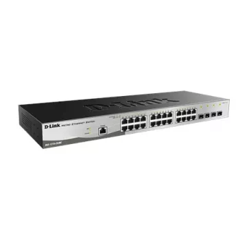 D-Link DGS-1210-28/ME/E Switch de red Gestionado L2+ Gigabit Ethernet (10/100/1000) 1U Negro, Gris