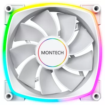 Ventilador de caja Montech RX140 PWM 140 mm ARGB - blanco