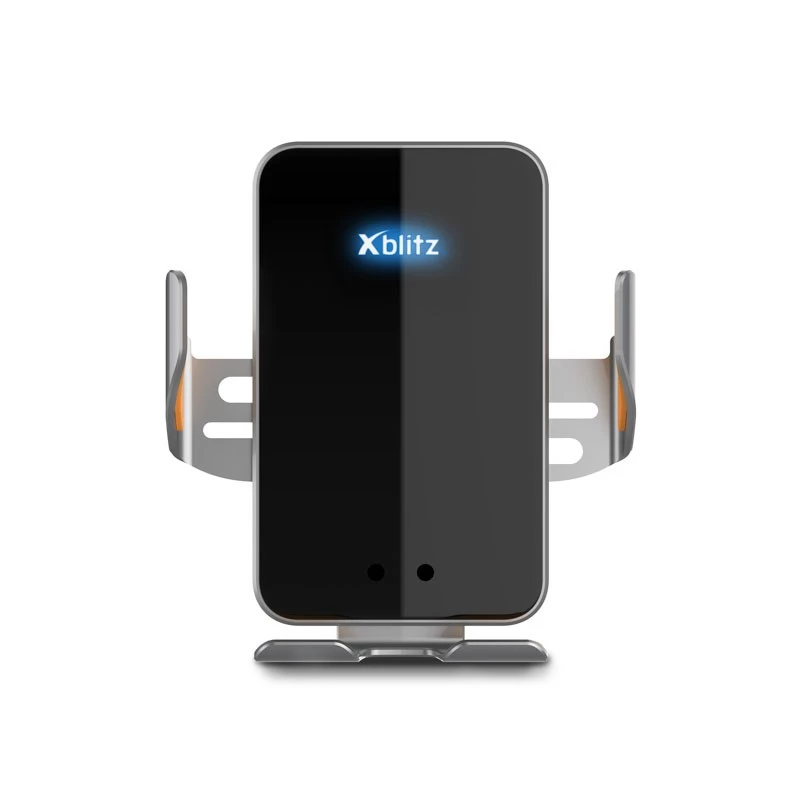 Xblitz FX4 Elegance Soporte automático de coche para teléfono con carga inalámbrica, montaje en rejilla de ventilación