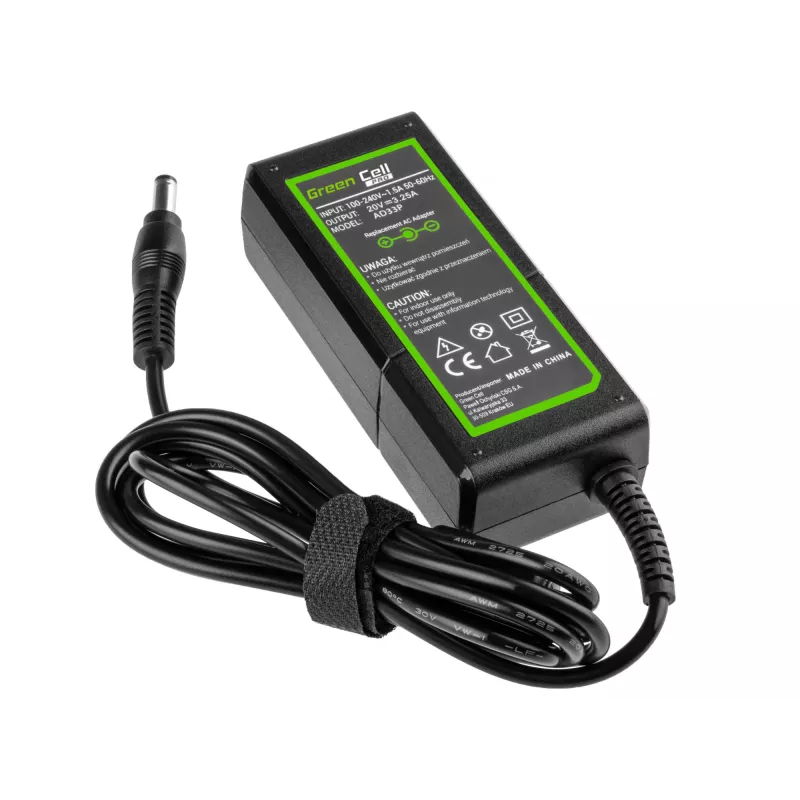 Green Cell AD33P Fuente de alimentación/adaptador para interiores 65 W negro