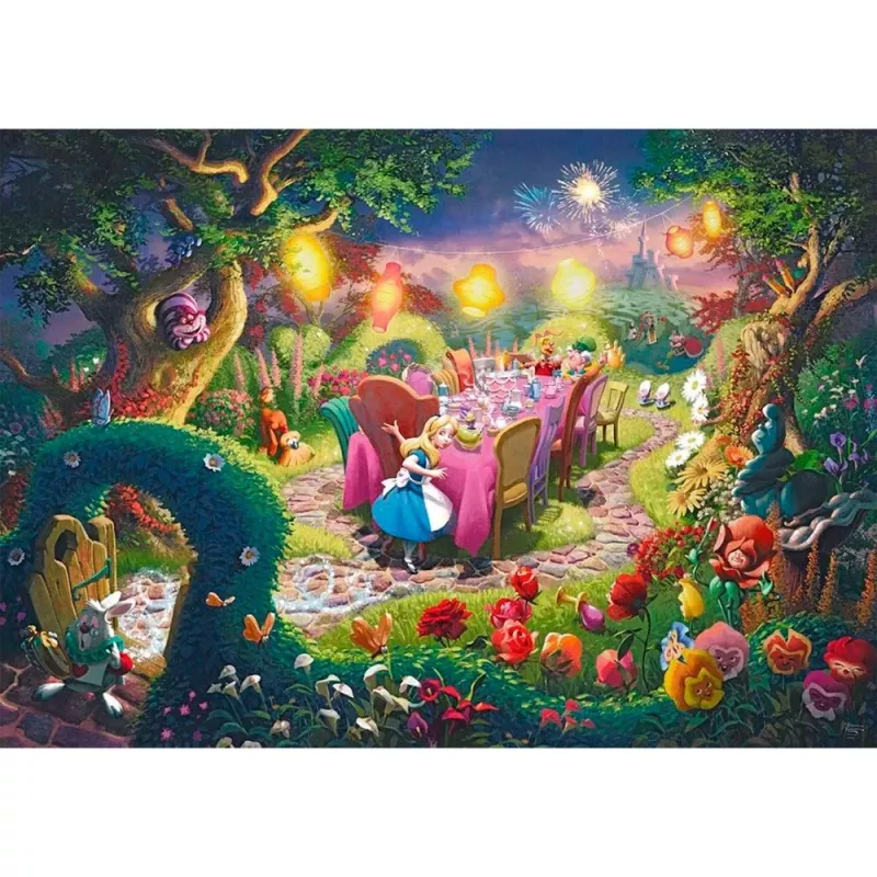 Schmidt Spiele Thomas Kinkade Disney Dreams Collection Alicia en el País de las Maravillas Mad Hatter's Tea Party puzle, 6000 piezas