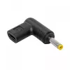 Adaptador de carga Akyga AK-ND-C04 USB-C a DC 4,0 x 1,7 mm para portátiles, 18,5-20 V, 100 W, para Lenovo