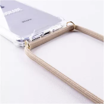 Funda bandolera Lookabe loo007 oro nude para iPhone 7/8 Plus – funda portátil para teléfono con correa