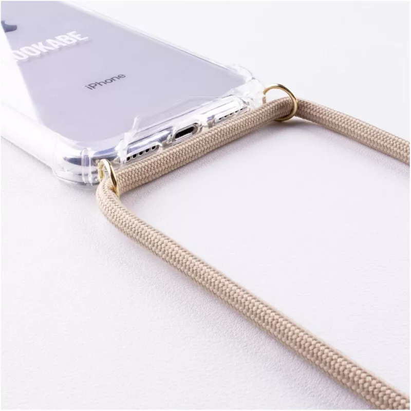 Funda bandolera Lookabe loo007 oro nude para iPhone 7/8 Plus – funda portátil para teléfono con correa