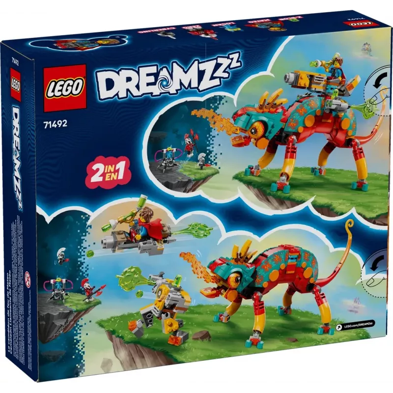 Juguete de construcción LEGO 71492 Dreamzz Set de juego Camaleón de fuego de Mateo, modelo de bloques para construir con imaginación