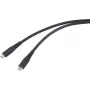 Renkforce Cable USB-C® USB4® USB-C® 1,00 m Negro Funda TPE RF-6662040 - Digital/Datos - 1 m (RF-6662040)