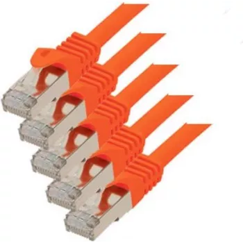 Cable de red S/CONN Cat. 7 S/FTP 0,25 m Naranja