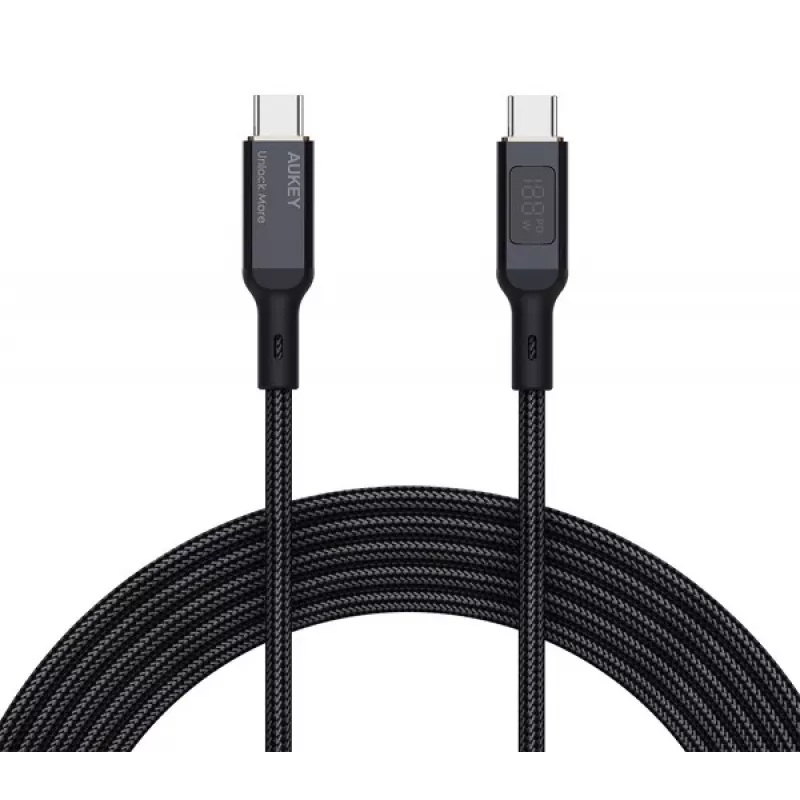 Cable USB AUKEY CB-MCC102 1,8 m USB-C Negro 480 Gbit/s
