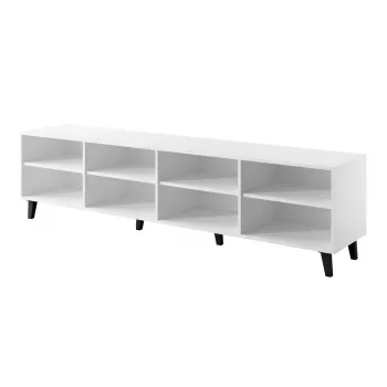 Mueble TV cama meble ASTI 200×42×52 cm blanco mate