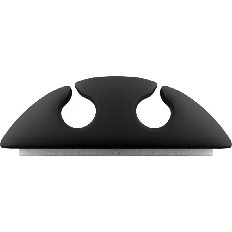 Clip para cables Goobay 70683 Escritorio Pared Negro 5 piezas