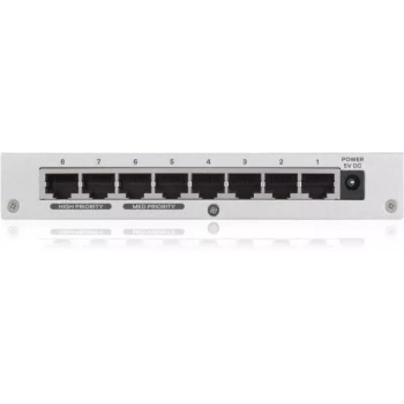 Zyxel GS-108B V3 no gestionado L2+ Gigabit Ethernet (10/100/1000) plateado