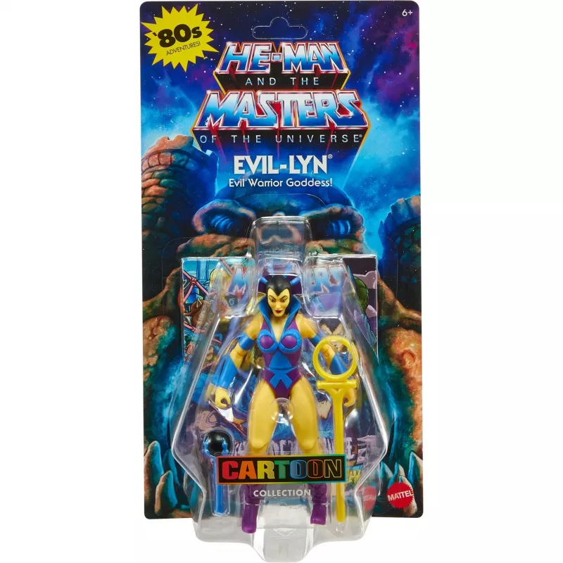 Figura articulada MATTEL Masters of the Universe Origins Evil-Lyn - figura de acción de colección, articulaciones móviles