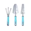 Set de herramientas de jardín Extralink 3 piezas — Pala, paleta, rastrillo de mano
