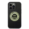 Funda blanda de silicona Karl Lagerfeld RSG negra para Apple iPhone 14 Pro KLHCP14LSRSGRCK